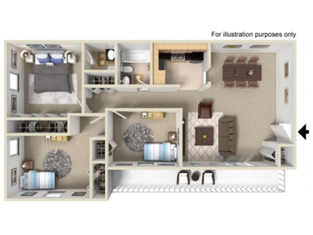 Floorplan - Valley York Apartments