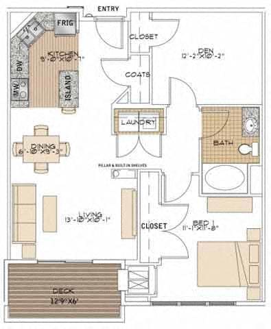 Floorplan - Marketplace and Main Apartments