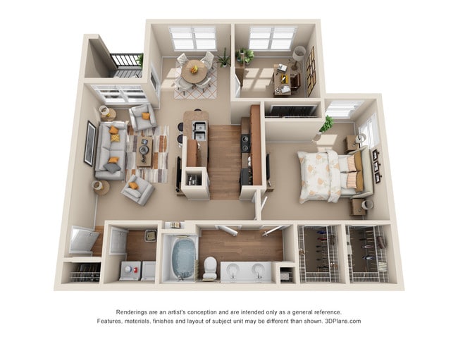 Floorplan - The Canyons Apartments