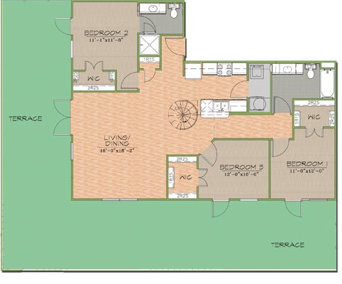 Floorplan - Texan Pearl Best Value in West Campus