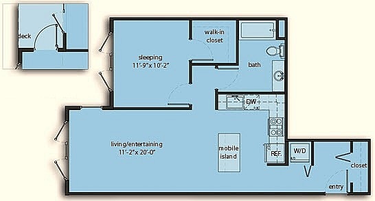 Floorplan - The Noble Apartments
