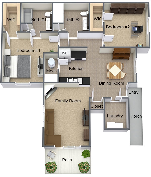 2BR/2BA - Hylan Place Luxury Apartments