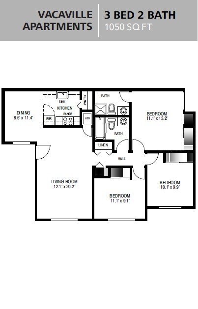 Floorplan - Vacaville Park Apartments