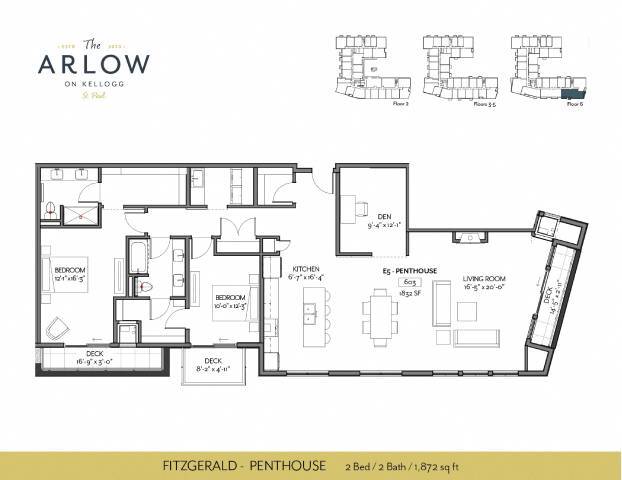 Floorplan - The Arlow on Kellogg