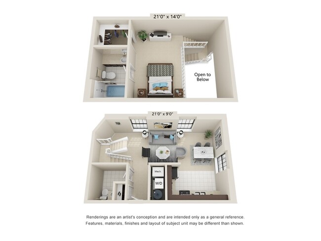 1 Bed 1.5 Bath - Shockoe Center