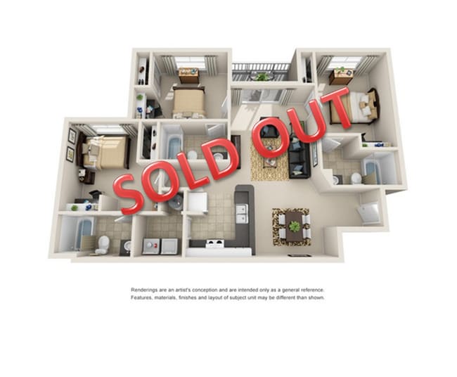 3 Bedroom | 3 Bathroom - Campus Crossings at Raleigh