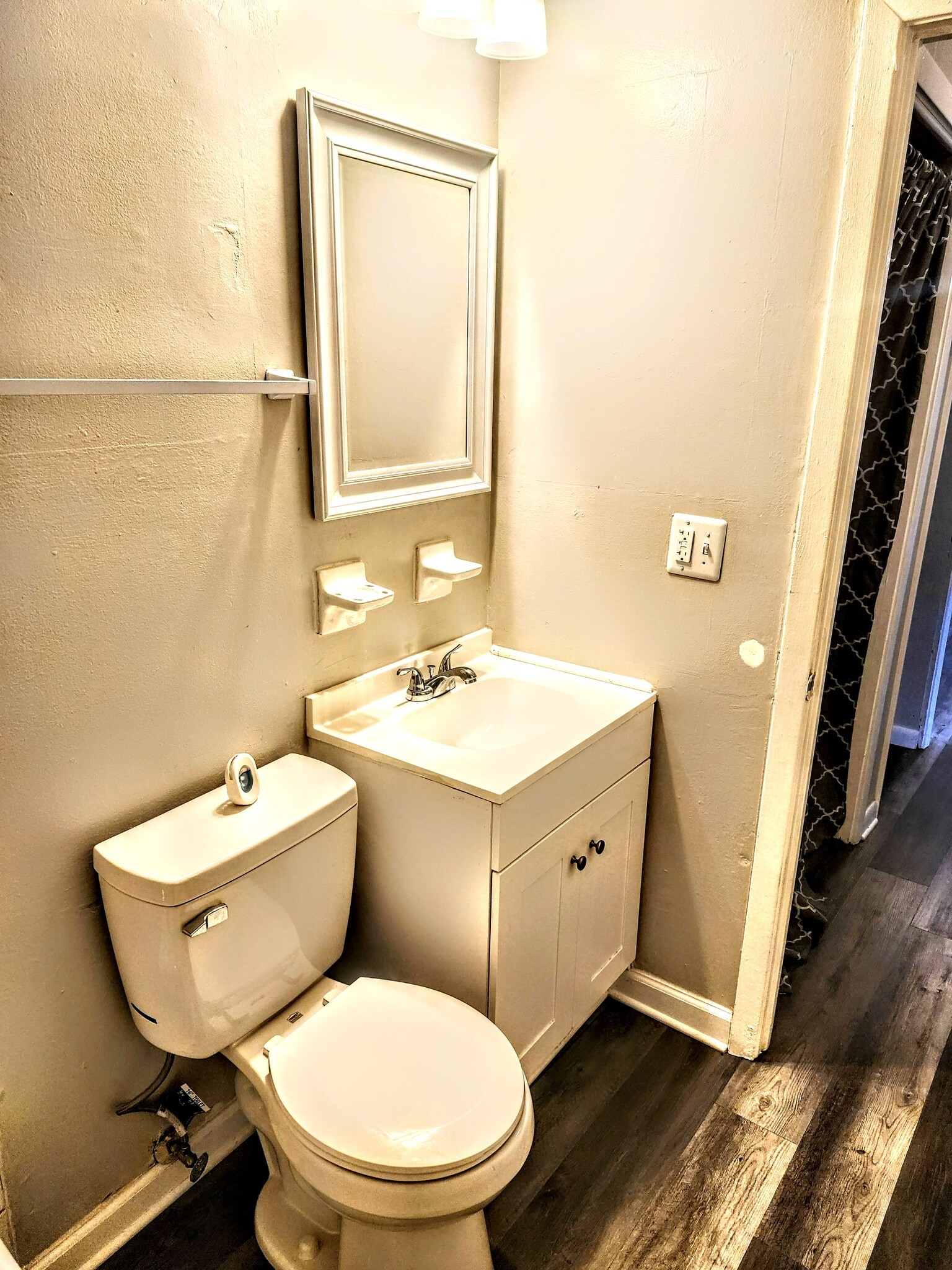 New vanity, mirror and toilet - 5409 Hilltop Ave