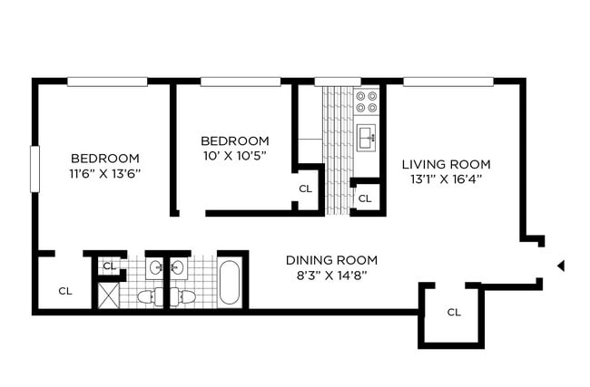 Floorplan - Sweetbriar Apartments
