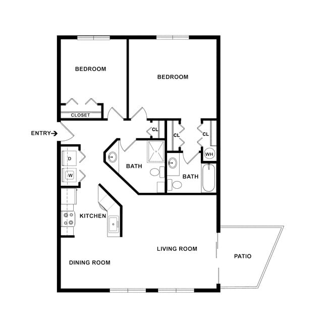 Floorplan - Sunset Summit Apartments