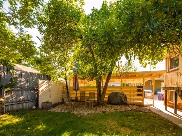 Front common area with BBQ Grill. Private fenced backyard. - 2101 S Ogden St