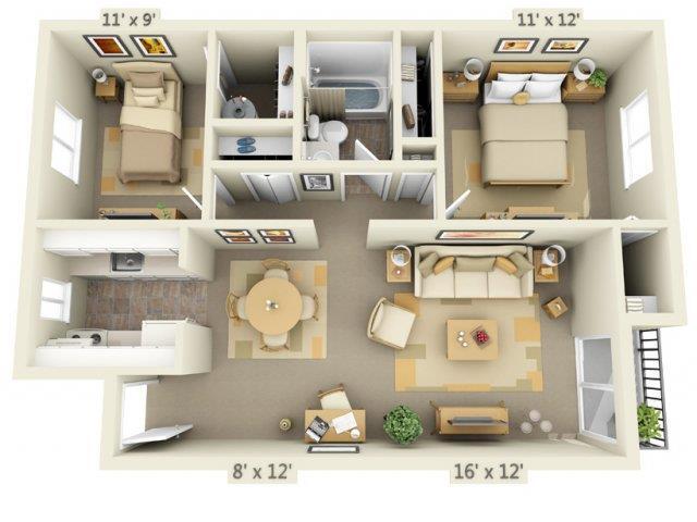 Floorplan - Cornell Woods