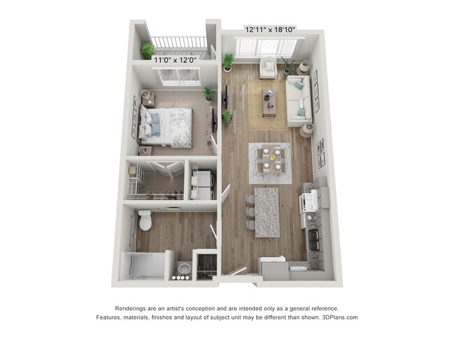 Floorplan - The Reef at Riviera 62+ Apartments