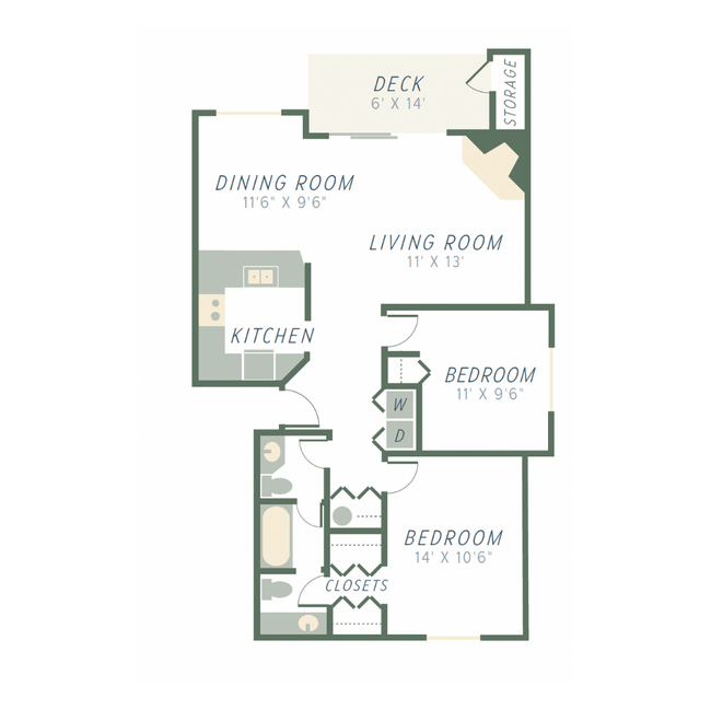 Floorplan - The Dock at Surprise Lake