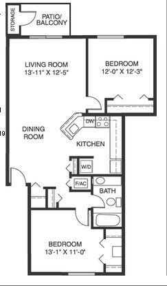 2BR/1BA - Pineknoll Apartment