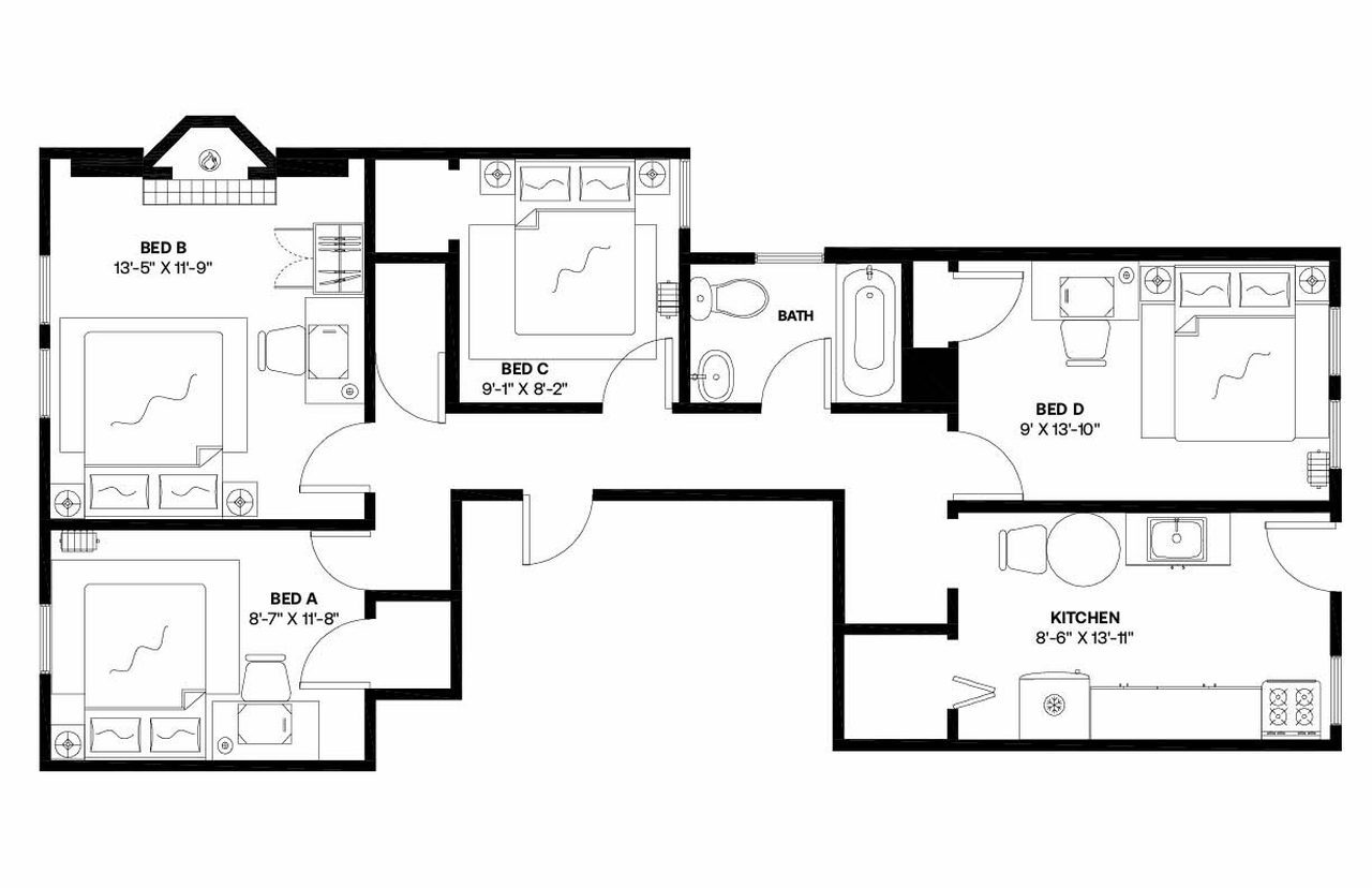 Building Photo - Room in Shared 4 bed/1 bath home