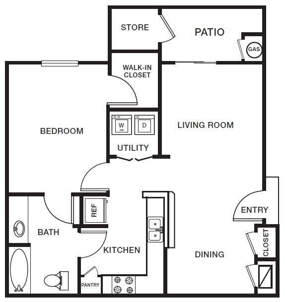 Floorplan - Prairie Ranch Apartment Homes