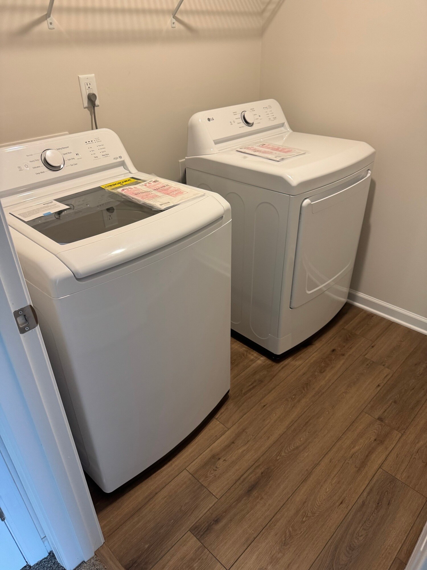 New Washer + Dryer next to master - 1203 Mary Jane Ave