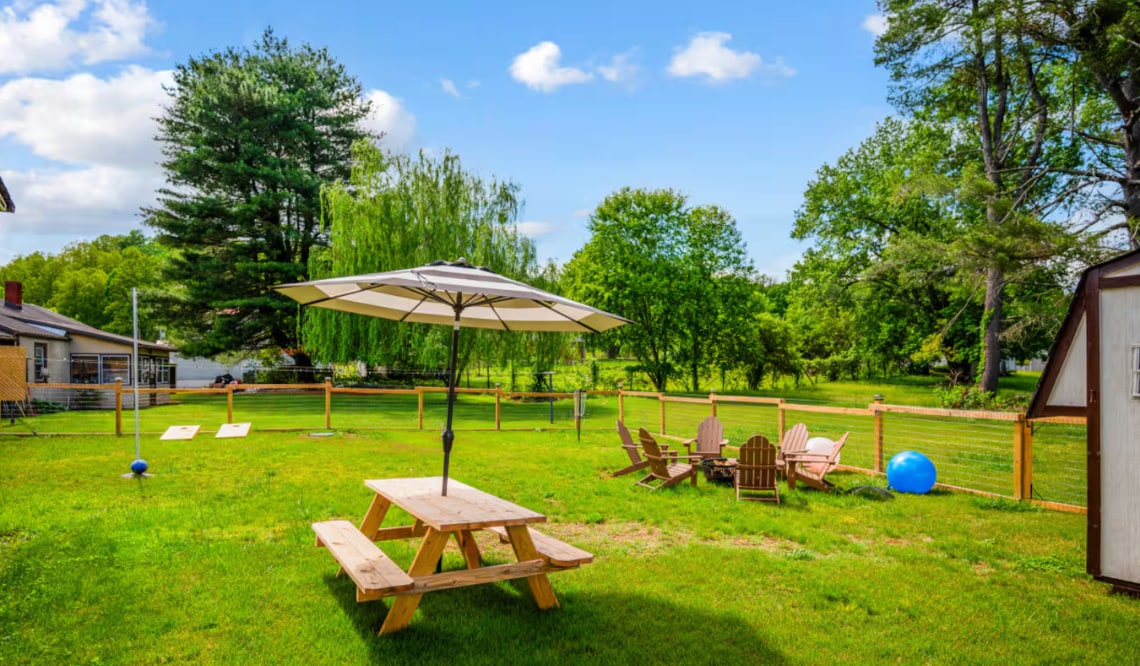 Fenced in backyard - 1100 Rice Ln