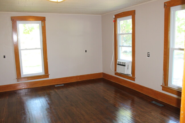 Living Room - with refinished hardwood floors - 710 Clark st