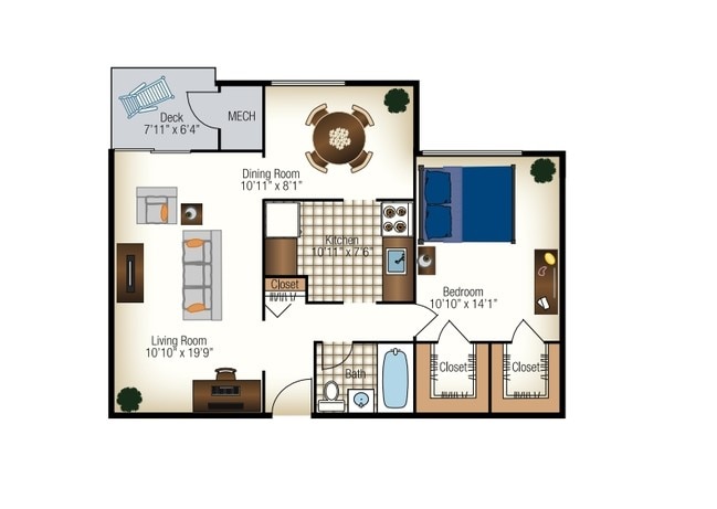 1BR/1BA - Knightsbridge Apartments