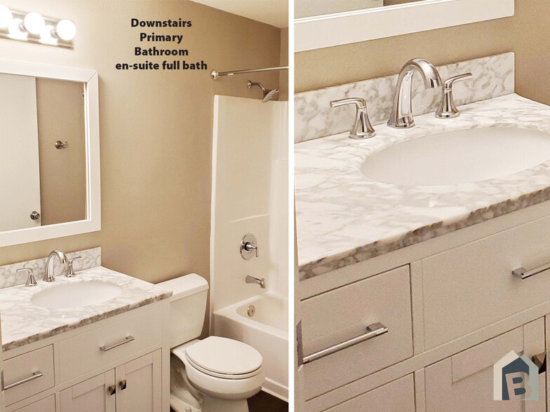 1st floor primary full bath - 20981 Port Gamble Rd NE