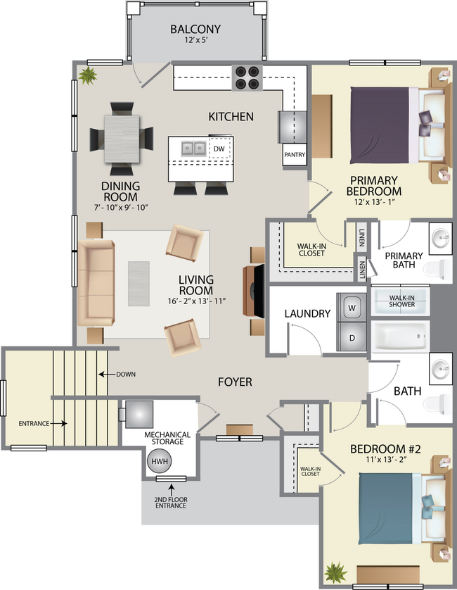 Floorplan - The Villas at Glenwood