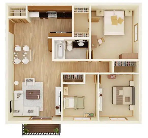 Floorplan - Greystone Apartments