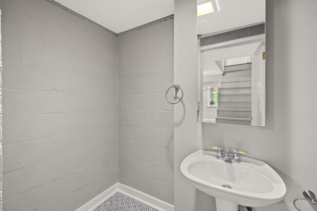 Lower Level half bath - 132 Sheldon Ave