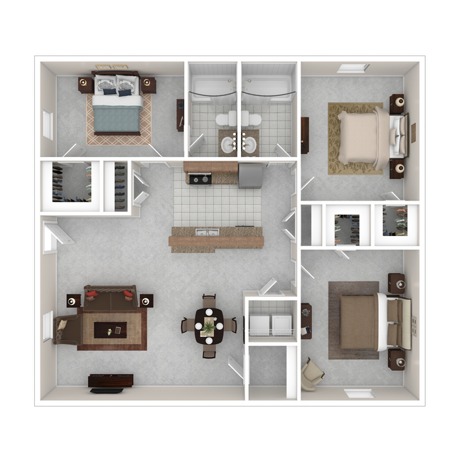 Mariposa_8701HammerlyBlvd_II-4502758_3DF_3x2Village-Park-1050sf.jpg - Mariposa Flats