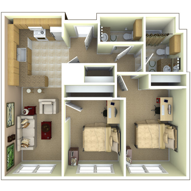 Floorplan - University Park Apartments