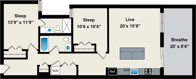 Floorplan - Reside on Jackson