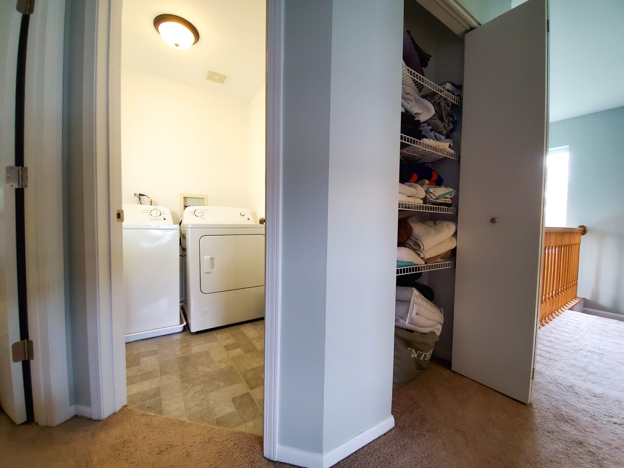 2nd floor laundry and linen closet - 344 S Lancelot Ln