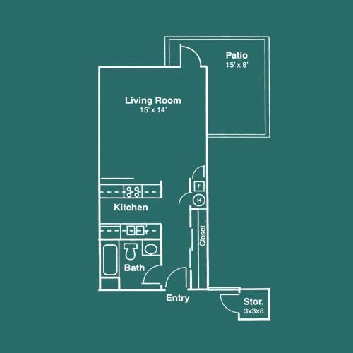 Studio 456 sqft.gif - Canoan Village