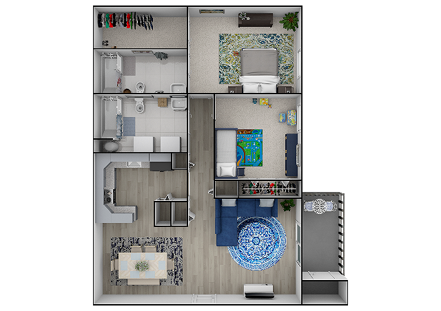 Floorplan - Creekside Apartments