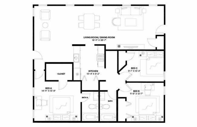 Building Photo - Private bedroom in 3 bed/2 bath Home