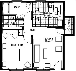 Floorplan - Datesman Village - Senior Housing