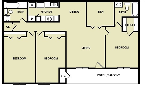 3BR/2BA - Tradewinds Apartments