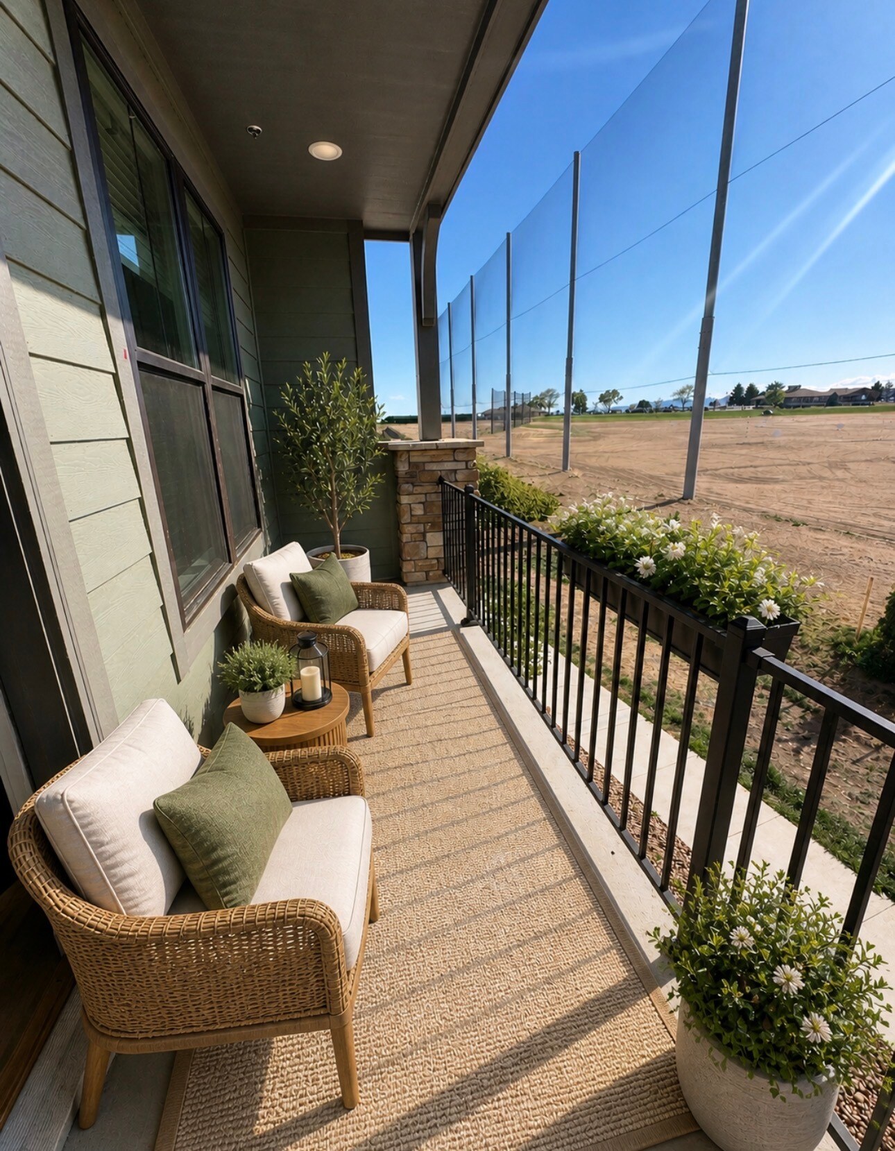 West Patio: Photos have been virtually staged to help visualize the space. The condo is unfurnished. - 265 High Point Dr