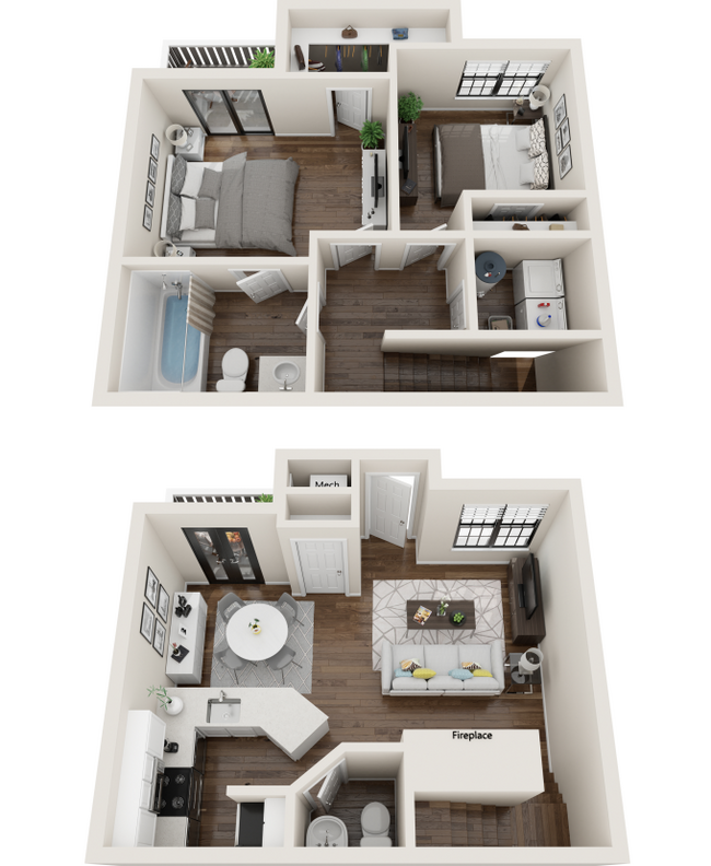 Floorplan - Balcones Club Apartments