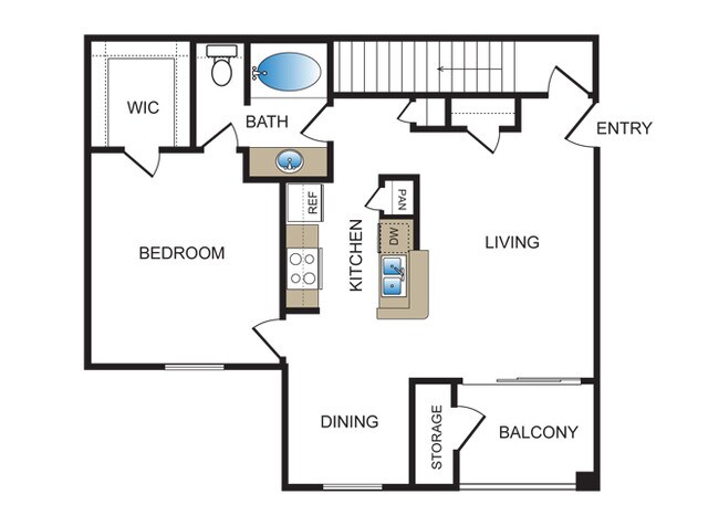 Floorplan - Kensley Apartment Homes