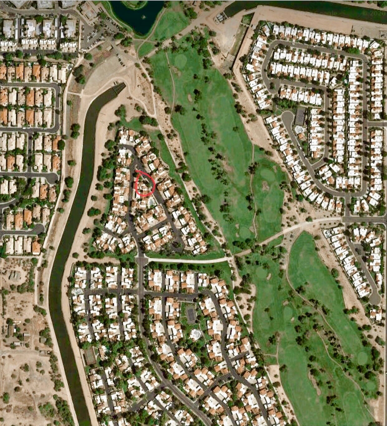 Aerial Shot of Cabrillo /Silverado - 7800 E Lincoln Dr