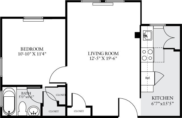Floorplan - eaves Tunlaw Gardens