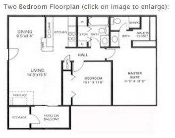 2BR/2BA - Parkwood