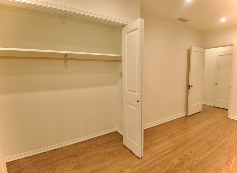 Bedroom 2, Closet 2 interior, Hallway door creates sound dampening from main living space - 4755 Wiota St