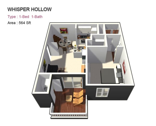 One Bed / One Bath - Whisper Hollow