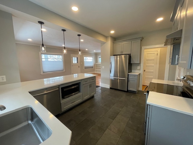 Another view of kitchen looking into living space - 508 Daly Ave