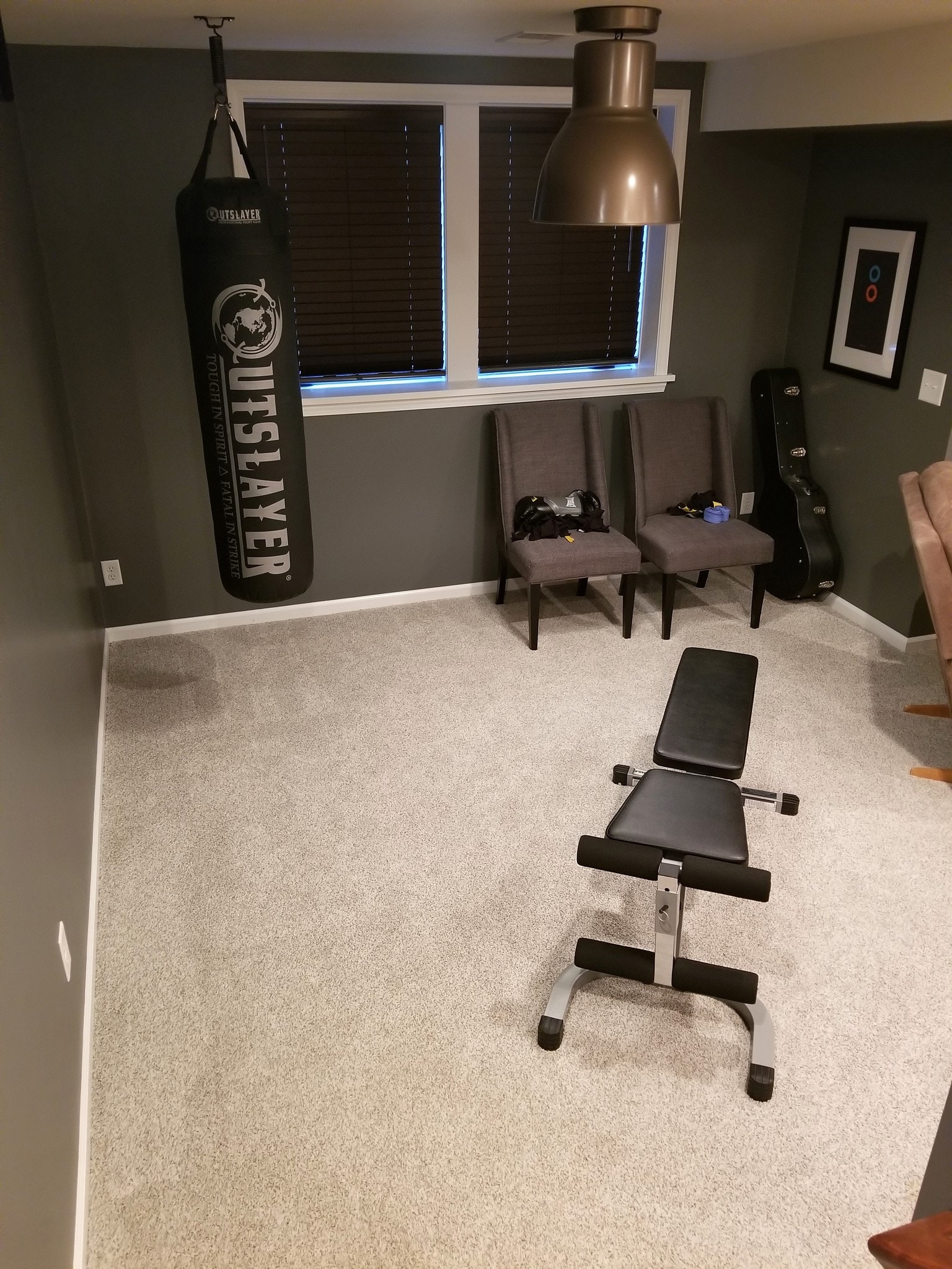 Punching bag and free weights - 923 Blodgett St SE