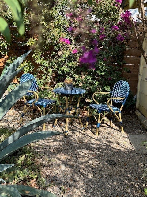 Backyard Coffee Area to Storage Closet - 810 N Las Palmas Ave