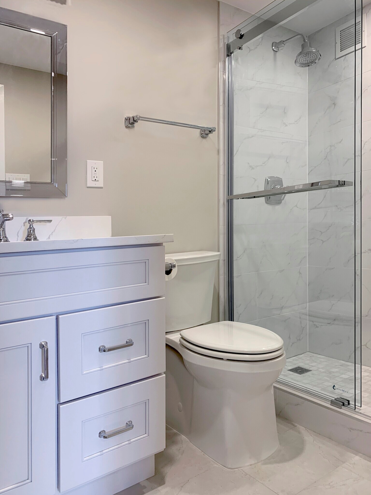 Bathroom Vanity detail and Commode - 4141 N Henderson Rd