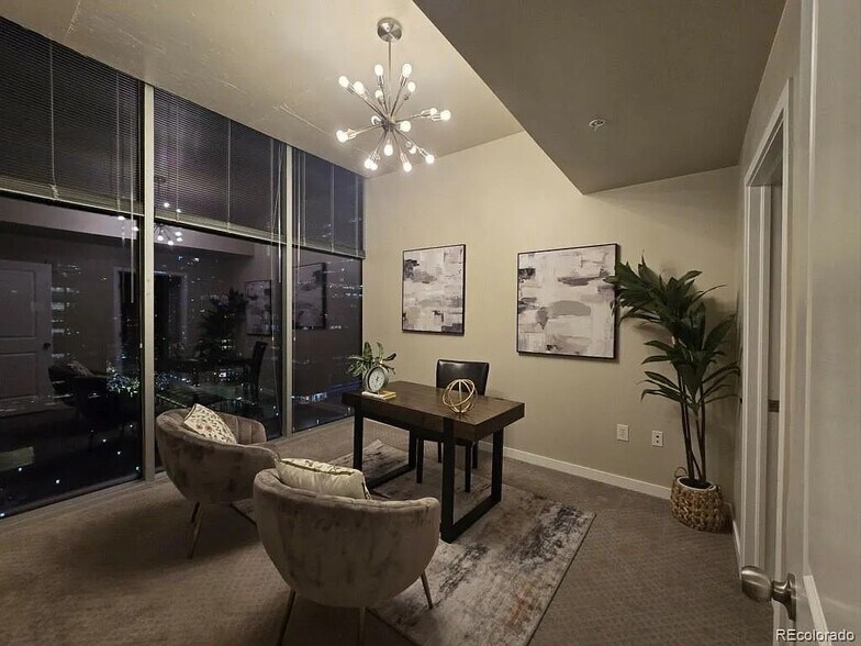 Office/2nd bedroom at night - 1700 Bassett St